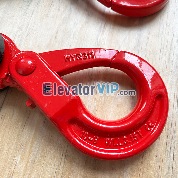 Elevator Steel Wire Rope Suspended Hoist Pressure Hook, Elevator Installation Lifting Hook, Industrial Lifting Hook, XWE207AD41