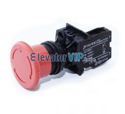 Elevator Push-Pull Emergency Stop Button, Emergency Stop Button, Elevator One Normally Close Button, XAA177AAD1