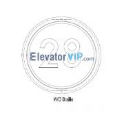 Elevator Spare Parts BR34C Buttons XAA323DD999, Elevator COP Button