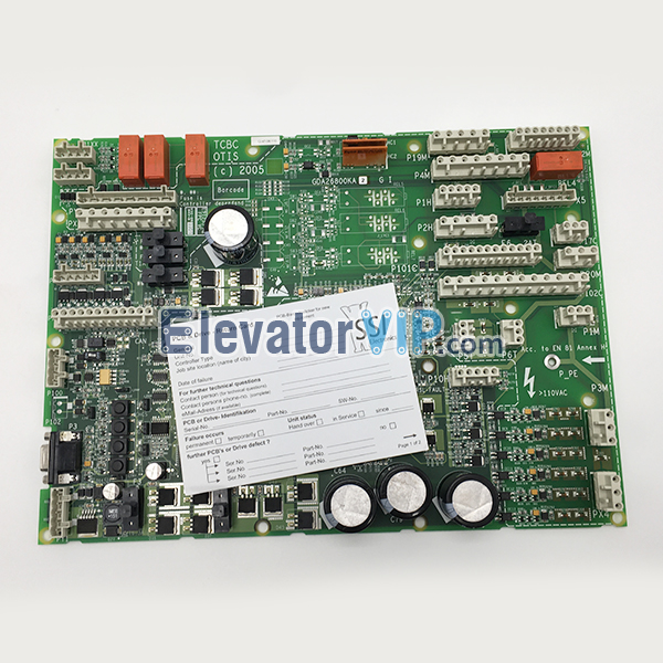 Otis Elevator TCBC PCB, GDA26800KA2, GCA26800KA2, GDA610AAH1