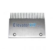 Escalator Step Comb Plate, Escalator Comb Plate Aluminum, Escalator Comb Plate Left Part, Escalator Step Comb Plate 22 Teeth L202.9mm W145.3mm Center of Holes 145mm, Escalator Comb Segment, Escalator Step Comb Plate, XAA453AV1
