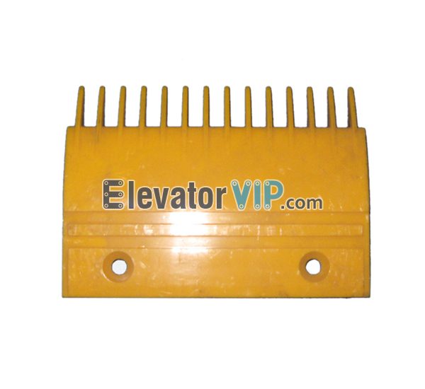 Escalator FT Comb Plate, FO Escalator Comb Plate, Escalator Right Comb Plate, Escalator Comb Plate 14 Teeth PC Material, Escalator Comb Plate Yellow, Escalator Comb Plate Length 204.3mm, OTIS Escalator Comb Plate, Escalator Comb Plate Supplier, Escalator Comb Plate Manufacturer, Escalator Comb Plate Exporter, Cheap Escalator Comb Plate for Sale, Wholesale Escalator Comb Plate, Escalator Comb Plate Factory Price, XAA453P2