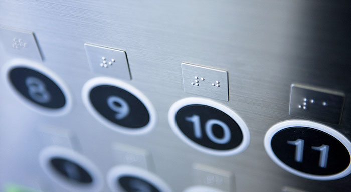 Some types of COP button in elevator car you should know Braille button for special people