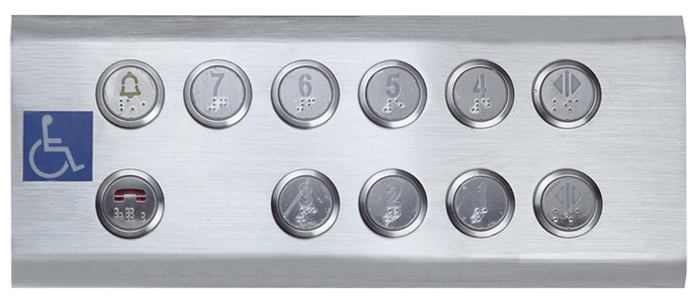 Some types of COP button in elevator car you should know disabled operation panel for special people