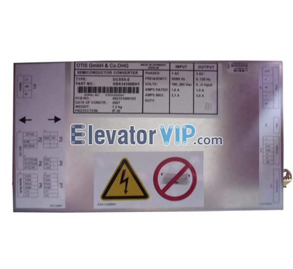 OTIS Elevator Door Controller, OTIS DCSS5-E Repair, OTIS Door Controller DCSS5-E, OTIS Elevator Semiconductor Converter Replacement, GBA24350BH1, GCA24350BH10, OTIS Elevator Door Controller Supplier, OTIS Elevator Door Controller Manufacturer, OTIS DCSS5-E Supplier