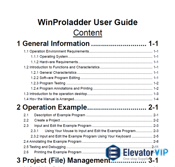 FATEK PLC Programming Manual, FATEK PLC WinProLadder User Guide