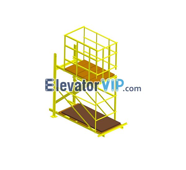 Temporary elevator hoistway working platform, Working Platform for Elevator Hoistway, Working Platform in Hoistway, Elevator Hoistway Working Platform Supplier, especial equipment for elevator install in hoistway, XAA27AAC1, XWE221D04