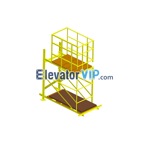 Temporary elevator hoistway working platform, Working Platform for Elevator Hoistway, Working Platform in Hoistway, Elevator Hoistway Working Platform Supplier, especial equipment for elevator install in hoistway, XAA27AAC1, XWE221D04