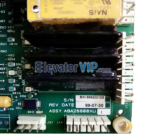 Elevator Spare Parts OVF30 Drive Unit PCB Motherboard, OTIS OVF30 Frequency Inverter Board ASSY ABA26800XU1/ABA26800XU2