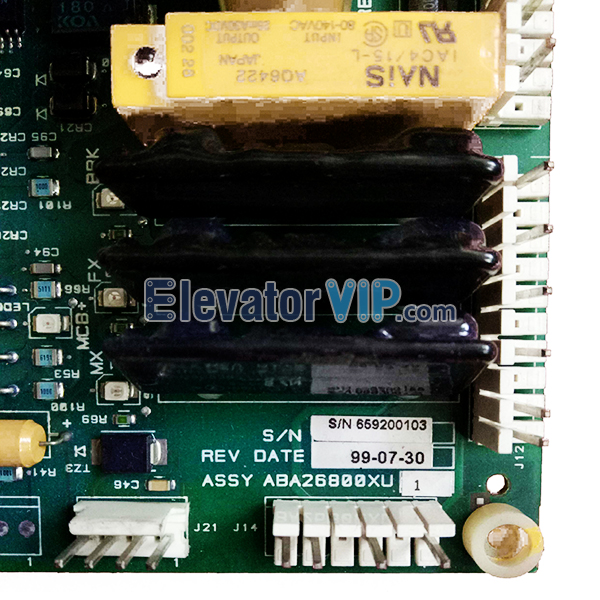 Elevator Spare Parts OVF30 Drive Unit PCB Motherboard, OTIS OVF30 Frequency Inverter Board ASSY ABA26800XU1/ABA26800XU2