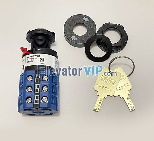 OTIS Escalator Power Key Switch, OTIS Escalator Power Supply Switch, 506 Escalator Switch CA4, GAA177HR1, GAB26220AM5, D-7H87*01