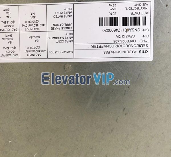 OTIS Elevator OVFR02A-406 Regen Inverter, Elevator OVFR02A-406 Regen Inverter, Elevator OVFR02A-406 Regen Inverter Supplier, Elevator OVFR02A-406 Regen Inverter Manufacturer, Wholesale Elevator OVFR02A-406 Regen Inverter, Elevator OVFR02A-406 Regen Inverter Factory Price, Elevator OVFR02A-406 Regen Inverter Exporter, Cheap Elevator OVFR02A-406 Regen Inverter Online, Buy Quality Elevator OVFR02A-406 Regen Inverter, Elevator OVFR02A-406 Regen Inverter 100% Original New, GEA21310A1, GDA21310A1