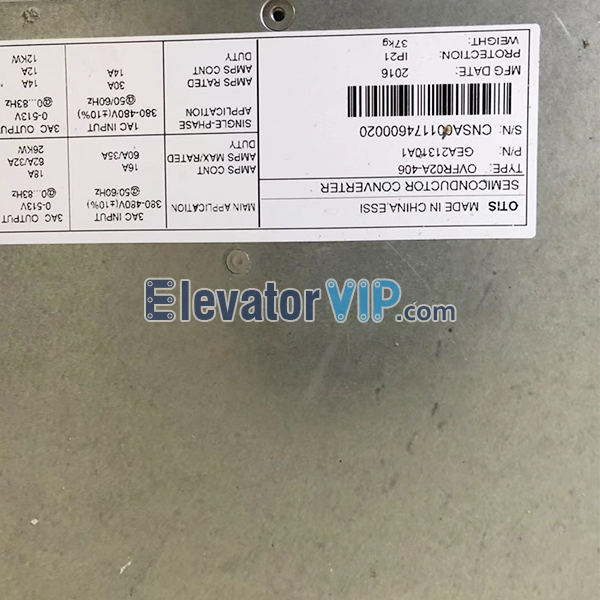 OTIS Elevator OVFR02A-406 Regen Inverter, Elevator OVFR02A-406 Regen Inverter, Elevator OVFR02A-406 Regen Inverter Supplier, Elevator OVFR02A-406 Regen Inverter Manufacturer, Wholesale Elevator OVFR02A-406 Regen Inverter, Elevator OVFR02A-406 Regen Inverter Factory Price, Elevator OVFR02A-406 Regen Inverter Exporter, Cheap Elevator OVFR02A-406 Regen Inverter Online, Buy Quality Elevator OVFR02A-406 Regen Inverter, Elevator OVFR02A-406 Regen Inverter 100% Original New, GEA21310A1, GDA21310A1