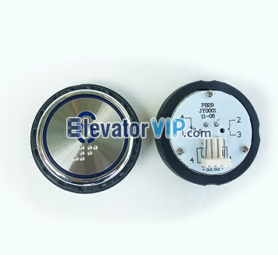 OTIS Elevator Push Button, PB29 JY0001 Push Button, OTIS Lift Push Button with Blue Light, Elevator Braille Character Push Button, Lift 37mm Hole Push Button, Elevator Push Button 4-Pin Connector Plug-in, Elevator Push Button Wire Cable, PB29Y311, Elevator Push Button with DC24V, PB29JY0001, Elevator Push Button Factory Price, Elevator Push Button Manufacturer