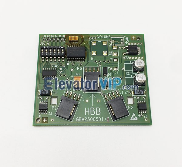 Otis Elevator HBB Board, Otis Elevator HBB Hall Call PCB, GBA25005D1, GBA25005D10, GAA25005D1, GBA25005D2, GBA610YZ1, GAA610YZ1