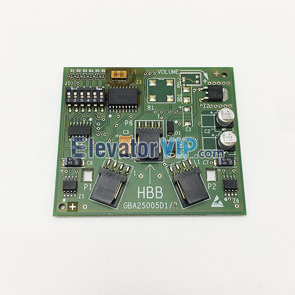 Otis Elevator HBB Board, Otis Elevator HBB Hall Call PCB, GBA25005D1, GBA25005D10, GAA25005D1, GBA25005D2, GBA610YZ1, GAA610YZ1