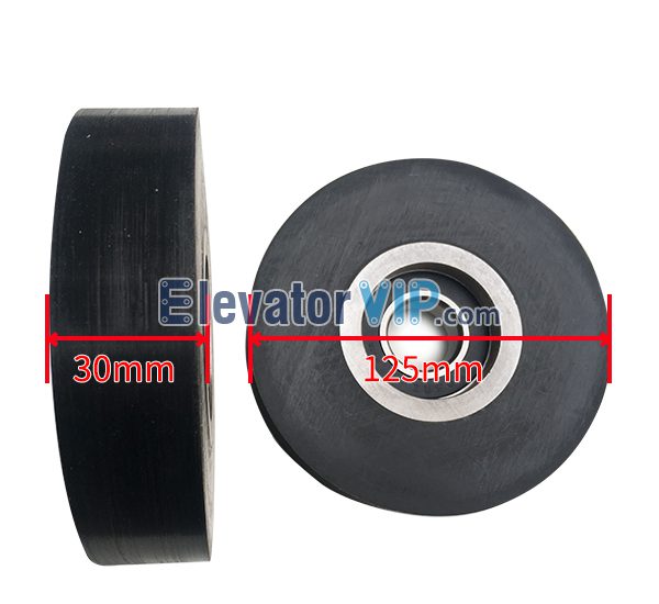 ThyssenKrupp Lift Car Roller Wheel, Thyssen Elevator Car Roller, Elevator Car Roller 6205RZ Bearing, ACLA-WERKE Lift Roller Wheel, Replace ACLA-WERKE 6205ZZ Rolelr Spare Part, Elevator Polyurethane Roller, Elevator Car Roller Wheel Manufacturer, Elevator Roller Factory Price, Lift Roller 125*30*6205, Lift Roller Dimension 125*25*6205