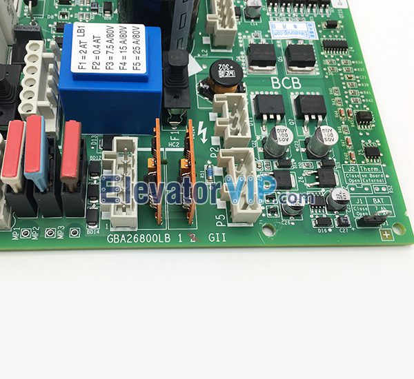 Otis GEN2 Elevator BCB Board, OTIS GEN2 Battery Brake Control PCB, GBA26800LB1, GBA26800LB2