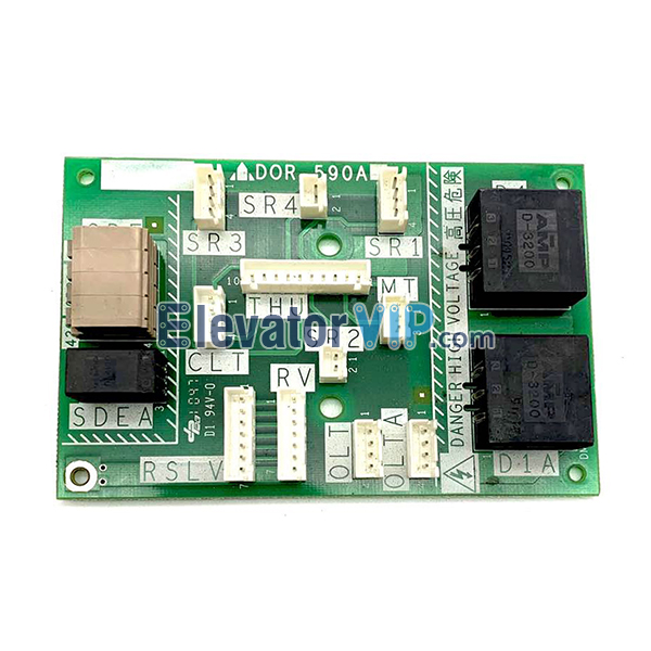 Mitsubishi Machine-Room-Less Elevator Door Motor Drive Board, Mitsubishi MRL Door Machine Interface Board, Mitsubishi Lift Interface Communication Motherboard, Mitsubishi Door Motor Interface Extension Board, Mitsubishi Elevator Door Machine Interface Circuit Board, Mitsubishi Lift Extension Board for Car Top, DOR-590A, DOR-590B, DOR-590, Mitsubishi Elevator Door Motor Board Supplier