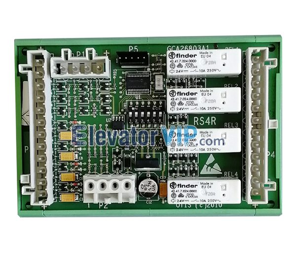 OTIS Escalator Remote Station Motherboard, OTIS Escalator RS4R Board, OTIS Signal Mainboard, GCA26803A1, GBA26803A1, GAA26803A1, OTIS Escalator RS4R PCB Board for Sale, Cheap Escalator RS4R Board with Factory Price