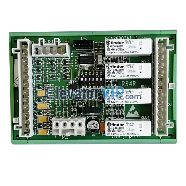 OTIS Escalator Remote Station Motherboard, OTIS Escalator RS4R Board, OTIS Signal Mainboard, GCA26803A1, GBA26803A1, GAA26803A1, OTIS Escalator RS4R PCB Board for Sale, Cheap Escalator RS4R Board with Factory Price