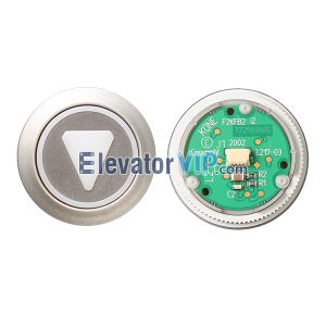Elevator Spare Parts KONE Elevator Push Button Dual Light F2KFB1 F2KFB2 772903H05 772893H05, Round Lift Push Button with Cable