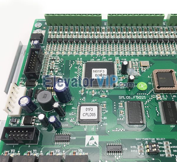 STEP Elevator Master Control Board, STEP Elevator Main Board, Elevator Control Cabinet Board, STEP Elevator PCB Board, STEP Motherboard Standard and Specialized Protocol, SM.01.F5021, SM-01-F5021, STEP Elevator Board Supplier, SM-01 F5021, Cheap STEP Elevator Board with Factory Price