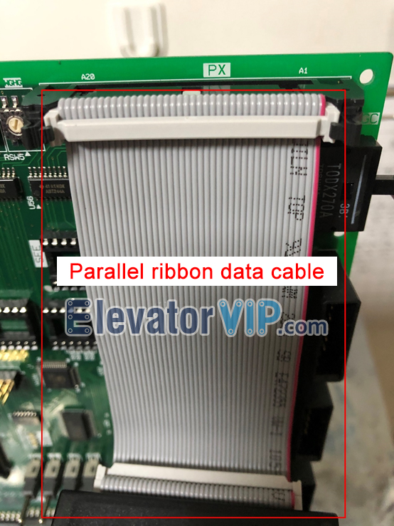 Parallel Ribbon Data Cable Used Between Mitsubishi Elevator MC Card and PCB Board