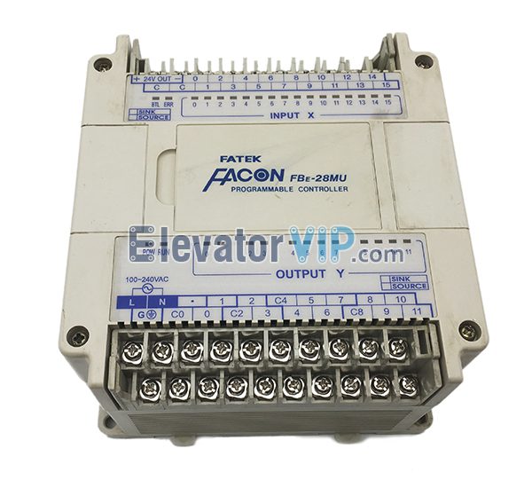 FATEK PLC, FATEK FBE-28MU Module, FBE-28MU, FBE-28MUT, FBE-28MU Programmable Controller, FBE-28MU PLC Programming Cable, Fuji Elevator Logic Controller, FATEK PLC Supplier, Cheap FATEK PLC with Factory Price, USB-FB-232P0-9F, FATEK RS232 Adapter