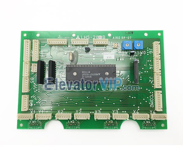 Mitsubishi Elevator Car Communication Board, Mitsubishi COP Control Board, Mitsubishi Cabin Communication PCB Board, Mitsubishi Lift GPS PCB Board, Mitsubishi Elevator Communication Board with Factory Price, LHS-200B, LHS-200C, LHS-202B