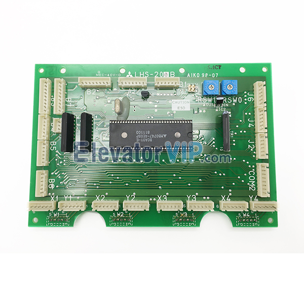 Mitsubishi Elevator Car Communication Board, Mitsubishi COP Control Board, Mitsubishi Cabin Communication PCB Board, Mitsubishi Lift GPS PCB Board, Mitsubishi Elevator Communication Board with Factory Price, LHS-200B, LHS-200C, LHS-202B