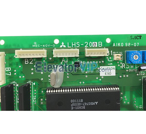 Mitsubishi Elevator Car Communication Board, Mitsubishi COP Control Board, Mitsubishi Cabin Communication PCB Board, Mitsubishi Lift GPS PCB Board, Mitsubishi Elevator Communication Board with Factory Price, LHS-200B, LHS-200C, LHS-202B