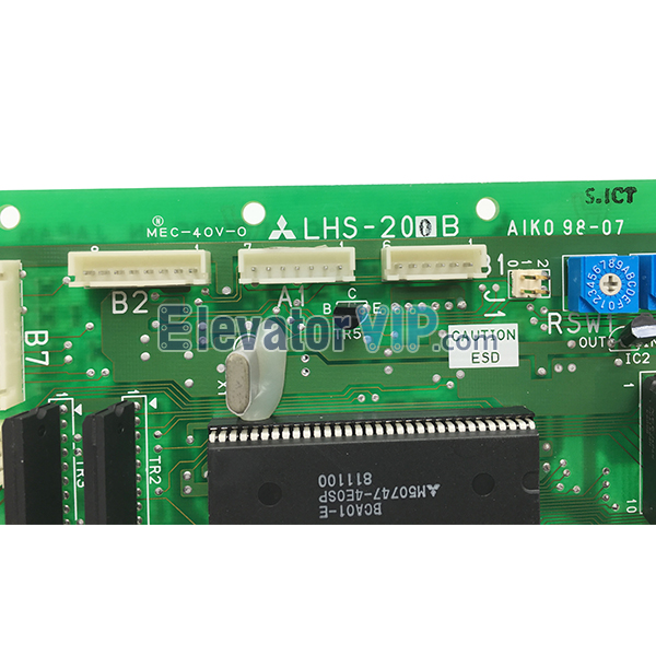 Mitsubishi Elevator Car Communication Board, Mitsubishi COP Control Board, Mitsubishi Cabin Communication PCB Board, Mitsubishi Lift GPS PCB Board, Mitsubishi Elevator Communication Board with Factory Price, LHS-200B, LHS-200C, LHS-202B