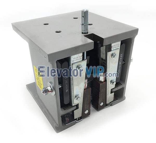 Elevator Progressive Safety Gear, Elevator Safety Brake Clamp, Elevator Safety Device, Elevator Safety Unit, Elevator Car Safety Protection Device, Single Lift Progressive Safety Gear, Double Lift Progressive Safety Gear, Elevator Safety Gear Supplier, Cheap Elevator Safety Gear with Factory, High Quality Elevator Safety Gear