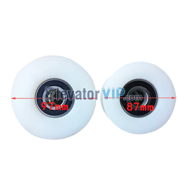 9300 Escalator Multi-Wedge Nylon Belt Roller, Escalator Ribbed Pulley Roller, Escalator Pressure Roller, 87*70*6204