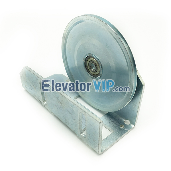 Elevator Door Rope Guiding Pulley, KONE Elevator Door Rope Pulley, KONE Lift AMD Door Rope Roller, KONE Steel AMD Diverting Pulley, Kone Door Operator Rope Pulley, KONE Elevator Door Rope Pulley 114mm, Elevator Door Rope Pulley Supplier, KONE Lift Door Rope Pulley in India, Kone Elevator AMD Door Rope Pulley Bracket