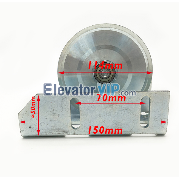 Elevator Door Rope Guiding Pulley, KONE Elevator Door Rope Pulley, KONE Lift AMD Door Rope Roller, KONE Steel AMD Diverting Pulley, Kone Door Operator Rope Pulley, KONE Elevator Door Rope Pulley 114mm, Elevator Door Rope Pulley Supplier, KONE Lift Door Rope Pulley in India, Kone Elevator AMD Door Rope Pulley Bracket