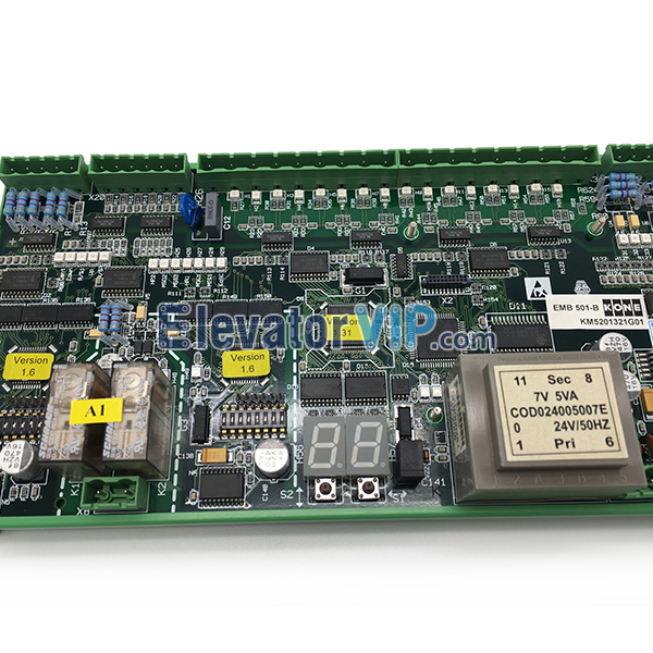 KONE ECO Escalator Board, KONE Escalator PCB EMB 501-B, KONE Escalator Mainboard EMB501-B, KM5201321G01, KM5201321G03, KM5201321G05, KM51070342G03, KM51070342G05, KM50095109H02, KONE Escalator Board in India