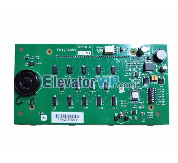 Otis Elevator LCD Display Board, Otis Lift LOP Indicator Motherboard, Otis Elevator Hall Indicator, HPI13 Display, Otis France HOP Display, FDA23600V1, FBA23600V1, Otis Elevator Display Board Supplier