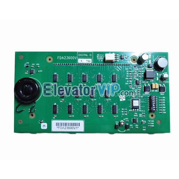 Otis Elevator LCD Display Board, Otis Lift LOP Indicator Motherboard, Otis Elevator Hall Indicator, HPI13 Display, Otis France HOP Display, FDA23600V1, FBA23600V1, Otis Elevator Display Board Supplier