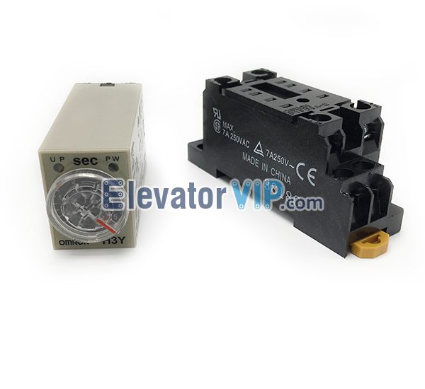 OMRON H3Y2 Time Delay Relay 24VDC 50/60Hz 5A 8Pins 2 Pole with PYF08A