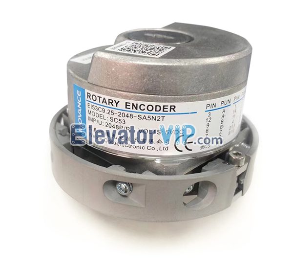Elevator Rotary Encoder, INOVANCE Lift Rotary Encoder, Weton Rotary Encoder, SC53 Rotary Encoder, EI53C9.25-2048-SA5N2T, Elevator Rotary Encoder Supplier