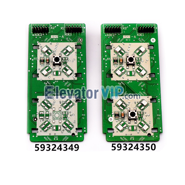 3300 Elevator HOP Push Button Board, 3600 Lift LOP Push Button PCB, 59324349, 59324350