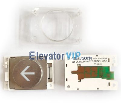 C5MS-1W12D, C5MS-1PW12D, C5MS-1B12D, KAN-J1810B, Mitsubishi Elevator HOP Push Button, Mitsubishi Elevator LOP Push Button