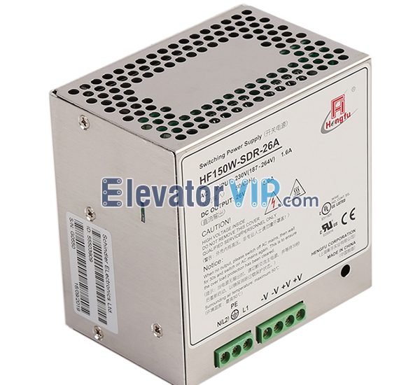 Elevator Control Cabinet Power Supply, HF150W-SDR-26A, HF150W-SDR-24B