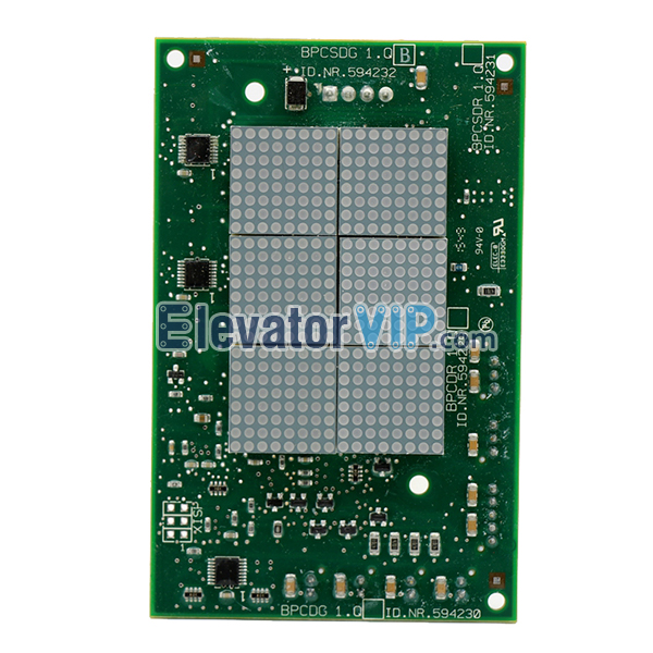 SCH 5400 Elevator LOP Display, SCH Elevator HOP Display PCB, SCH Lift Display Board, ID.NR.594229, ID.NR.594230, ID.NR.594231, ID.NR.594232