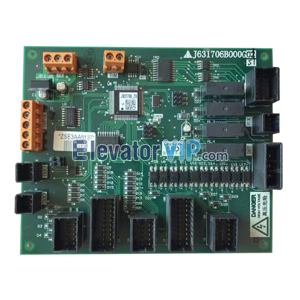 Mitsubishi Escalator Control Board, J631706B000G51, J631706B000G01, J631706B000G02, J631706B000G11, J631706B000G52, J631706B000G62