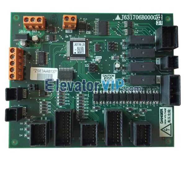 Mitsubishi K-type Escalator Control PCB, Mitsubishi Escalator Control Board, J631706B000G51, J631706B000G61, J631706B000G01, J631706B000G02