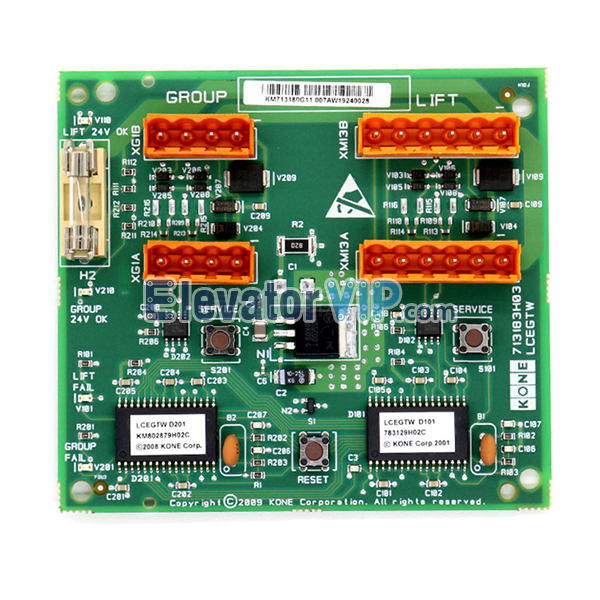 KONE Elevator LCEGTW PCB, KONE Elevator Cluster Control Board, KONE Lift Group Control Motherboard, KM713180G11, 713183H03, KM713180G01, 713183H01, KONE Elevator PCB Supplier