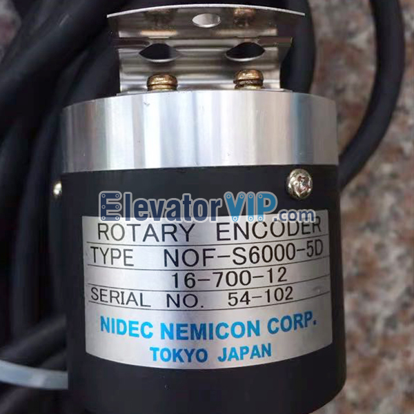 NOF-S6000-5D, 16-700-12, 32-700-11B, Hitachi Elevator Rotary Encoder, Hitachi MRL Lift Encoder, Hitachi Machine-Room-Less Rotary Encoder, Elevator Rotary Encoder Supplier